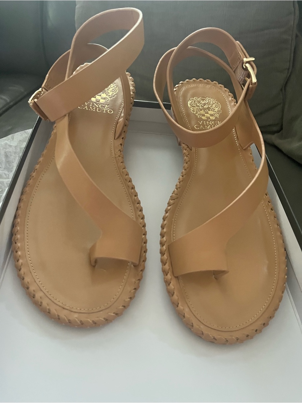 Vince Camuto Libahs Ankle Strap Leather Sandals